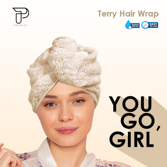 Terry hair turban